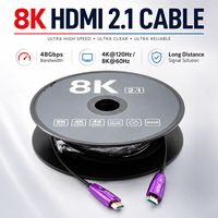 Câble HDMI AOC 2.1 certifié EARC HDR 10, ultra haute vitesse 48 Gbps, vidéo et audio, 20 m, vente en gros par le fournisseur
