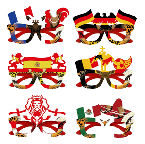 Lunettes de supporter d'Angleterre en gros, accessoires de cheering personnalisables, disponibles pour 48 pays, lunettes de football - Product Image 4