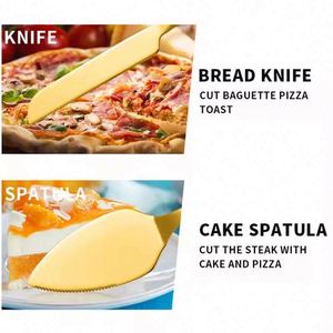 Stainless Steel Gold Cutlery Set Wedding Cake Knife and Server Pizza Cutter-Premium Cake Tools and Server Set - Product Image 6
