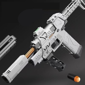 Nylon metallo montato aria Soft Shot Gunner automatico M416 ragazzi carica modello pistola giocattoli bambini - Product Image 4