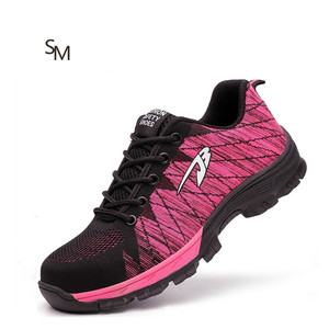 Fly Knit Breathable Large Size Shoes Safety Shoes Steel Toe Work <strong>Security</strong> <strong>Boots</strong> - Product Image 4