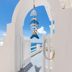 Gran Decoración de Pared de Madera Vintage con Diseño de Pez Tallado y Patrón Animal Moderno, Ideal para Graduaciones y Bodas, Atrae la Buena Suerte - Product Image 4