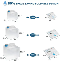5L 10L 15L 20L bouteille d'eau pliante pliable conteneur d'eau pliable survie en plein air Camping sac à eau