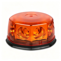 Balise LED COB 48W, 8 modes stroboscopiques, lumière d'avertissement, fixation magnétique, boîtier PC, plusieurs couleurs, lumière clignotante pour alerte de sécurité des véhicules