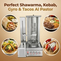 Machine à shawarma automatique professionnelle JUYOU, robuste, à gaz et électrique, pour couper la viande, griller le poulet, pour restaurant de restauration rapide