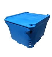 Prix usine 700QT Heavy Duty Isolé Glacière Grande Capacité En Plastique Poisson Glace Récipient Thermique Rotomoulé Stockage Des Aliments Isolé poisson baignoire