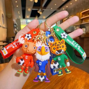 Porte-clés mascotte de la Coupe du Monde FIFA 2026, pendentif en caoutchouc, ballon de football, trophée, cadeau portable pour les fans - Product Image 3