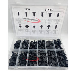 240個自動ファスナークリップリテーナークリップトリムクリップユニバーサル部品トヨタ/ホンダ/GM/フォードシール用 - Product Image 1