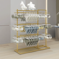 Présentoirs de rangement pour chaussettes, gants, sous-vêtements et culottes – Supports de présentation réglables en métal sur pied pour la vente en gros