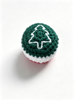 Ballon de jeu en crochet tricoté à la main, motif flocon de neige de Noël, arbre, cadeau, canne à sucre, pour fêtes de fin d'année, accessoire de jeu, cadeau, ballons à frapper