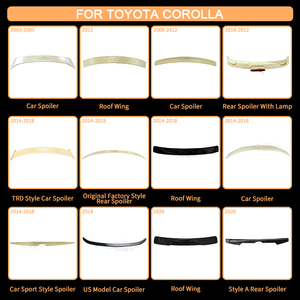 Nuevo coche accesorios de partes de ABS de fibra de carbono estilo de Taiwán, Spoiler posterior tronco para <span class=keywords><strong>Toyota</strong></span> <span class=keywords><strong>Corolla</strong></span> Sedan 2014, <span class=keywords><strong>2015</strong></span>, 2016, 2017, 2018 - Product Image 3