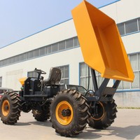 Mini tracteur agricole Tracteur à palmiers 1 tonne Mini benne basculante électrique souterraine 4wd Palm Fruit tracteur Field tipper