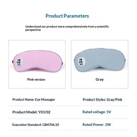 Masque pour les yeux amovible et lavable, appareil de soin des yeux, compresse chaude-froide, vibration à trois boutons, batterie intégrée 900 mAh, masseur pour les yeux