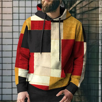 Sweat-shirt à capuche pour homme, coupe classique, avec poche kangourou, style streetwear décontracté, printemps, 100% polyester respirant