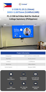 Canbest p1.8 1.875 מ "מ 4800x2700 מ" מ 15.75x8.86ft מעוקל פנימי מסך תצוגה קיר וידאו עבור אולפן הפקה ב מקסיקו - Product Image 6