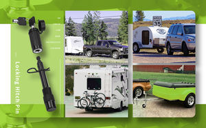 Lot de 2 verrous de remorque 5/8 po de diamètre Goupille de verrouillage pour attelage de remorque de classe III IV 2 pouces et 2-1/2 pouces pour accessoires de <span class=keywords><strong>caravane</strong></span> - Product Image 6