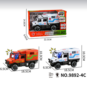 Vehículos de Policía/Ambulancia <span class=keywords><strong>Unimog</strong></span> de Inercia, Económicos, en Diferentes Tamaños, con Efectos de Luz y Sonido, Gran Venta en Latinoamérica - Product Image 2