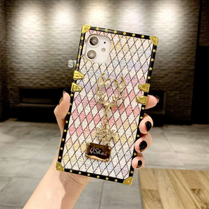 Custodia per telefono geometrica glitterata di lusso per <span class=keywords><strong>Xiaomi</strong></span> Mi 10T lite Redmi 7 7A 8A 9A <span class=keywords><strong>9C</strong></span> Note 7 8 8T 9 Pro 9S Christmas Deer <span class=keywords><strong>Cover</strong></span> - Product Image 4