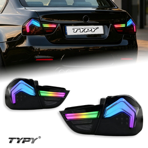 Feux arrière modifiés TYPY pour BMW Série 3 E90 2009-2012 avec feux de jour RGB et clignotants séquentiels à LED - Product Image 1