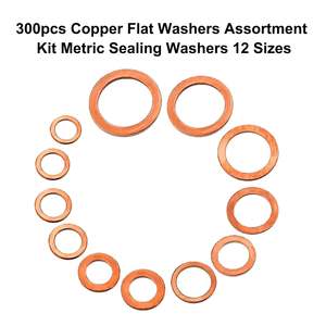 Vente en gros transfrontalière 300 pièces joint d'huile en boîte cuivre métrique joint de cuivre joint de joint - Product Image 4