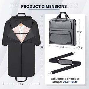 Free Sample Garment Bags for Travel Convertible Garment Duffle Bag,Large <b>Carry</b> <b>on</b> Garment Dress Suit Business Travel Bags - Product Image 4