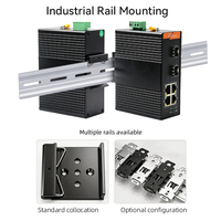 Mini Switch de Red Gigabit No Administrado para Montaje en Riel DIN, Carcasa Compacta IP40, POE Industrial, 6 Puertos, Capacidad de 12G, Datos CCTV