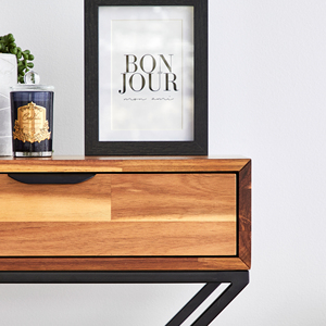 Comodini Combohome in legno comodini con vano gambe in metallo tavolini impilabili per camera da letto e Nursery - Product Image 4