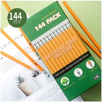 Crayons HB en bois 7 pouces EN71/FSC, 50/70/100/144 pièces, crayons d'école pour étudiants, lot de crayons avec différents emballages, vente chaude
