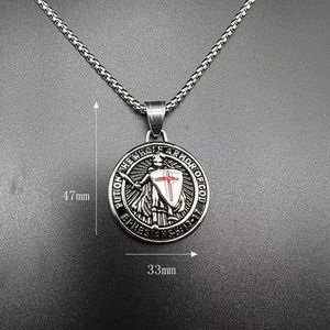 Western <strong>Vampire</strong> Armor of God necklaces <strong>Knights</strong> Templar iron men necklace cross pendant - Product Image 6