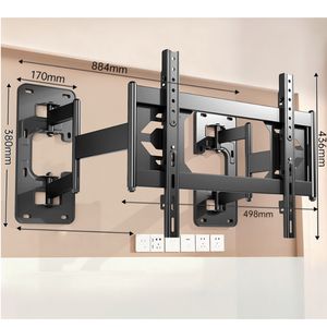 Support <span class=keywords><strong>mural</strong></span> universel pour téléviseur à mouvement complet, inclinable et <span class=keywords><strong>pivotant</strong></span>, pour écrans de 32 à 100 pouces - Product Image 4