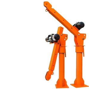 معدات رفع محمولة للشاحنات، رافعة كهربائية بسعة 1-2 طن مع دوران 360 درجة °   ذراع دوار وإطار فولاذي - Product Image 3