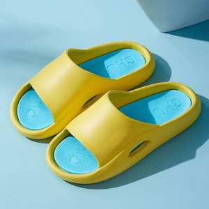 Nuevas Chanclas de EVA con Suela Gruesa para Parejas, a la Moda, Combinación de Colores de Verano, para Hotel, Exteriores, Uso en Casa y al Aire Libre, Ecológicas y con Amortiguación - Product Image 2