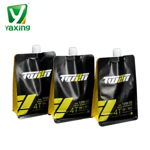 OEM Customized Printing Stand Up Plastic Leak Proof Car Motorcycle Engine Oil Spout Pouch Bag Motor Oil Packaging Doypack Bag