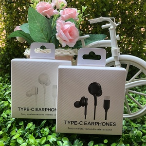 หูฟังสเตอริโอ USB C รุ่น EO-<span class=keywords><strong>IG955</strong></span> ขายดี พร้อมไมโครโฟน แบบมีสาย หูฟังชนิดใส่ในหู สำหรับ <span class=keywords><strong>Samsung</strong></span> S24 S23 S22 Ultra S21 - Product Image 1