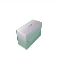 Boîte en carton rigide portable avec fermeture magnétique personnalisée, gaufrage mat, revêtement UV, forme de cœur pour cosmétiques, parfums, bijoux
