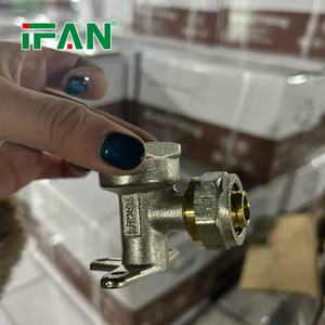 Raccords de plomberie en laiton IFAN OEM, raccords de tuyauterie PEX <span class=keywords><strong>multicouche</strong></span>, raccords coudés en laiton forgé pour alimentation en eau, raccords à compression PEX - Product Image 5