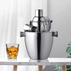 Yiyaobyada — Logo personnalisable directement à l'usine, en acier inoxydable, outil de Bar, seau à glace, accessoires de <span class=keywords><strong>Cocktail</strong></span>, 350Ml - Product Image 1