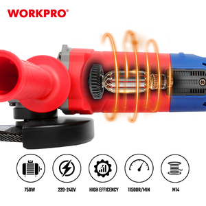 WORKPRO 750W 125mm 11000RPM Mini herramienta de molienda eléctrica de alta calidad piezas de repuesto <span class=keywords><strong>Hilti</strong></span> <span class=keywords><strong>amoladora</strong></span> angular M10 - Product Image 6