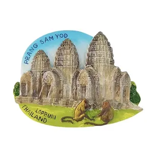 Pegatina de Recuerdo Turístico de Asia, Tailandia, Boxeo, Krabi, Phuket, <span class=keywords><strong>Lopburi</strong></span>, Adhesivo Magnético para Refrigerador, Artesanía, Regalos - Product Image 3