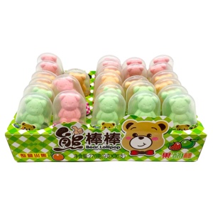 Piruleta Dura con Forma de Oso y Helado, Marca Privada OEM, Dulces de Frutas de Buen Sabor, Venta al por Mayor, Fábrica de Confitería China - Product Image 1