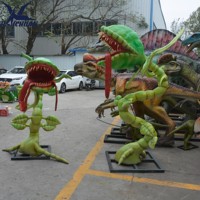 Modèle de plante robotique pour décoration de parc d'attractions, accessoires d'Halloween, fleur de cadavre animatronique