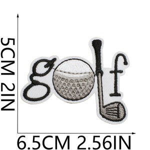Embroidered Golf Patches Iron on Sports Appliques Golf Ball Club Cart <strong>Green</strong> Grass Badges for Polo Shirts Bags Hats DIY Decor - Product Image 5