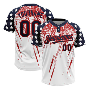 Maillot de Baseball Personnalisé pour Homme, Uniforme Sportif avec Impression par Transfert Thermique du Logo, du Nom de l'Équipe et du Numéro, Camouflage Respirant, Grandes Tailles - Product Image 4