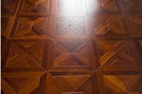 Parquet en noyer noir multicouche avec incrustation de noyer, qualité AA, 15 mm, sols de luxe pour salon