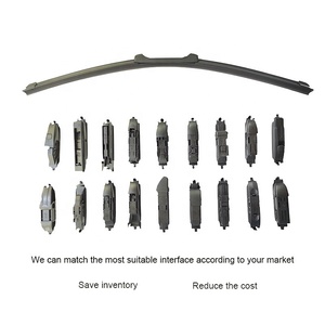 Escobilla limpiaparabrisas de cristal para coche, limpiaparabrisas escobilla de goma suave, compatible con 99% coches privadas - Product Image 1