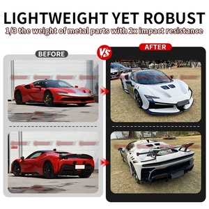 Nuevo Kit de Carrocería de Fibra de Carbono Seca Estilo SF90XX para Ferrari SF90, Parachoques Delantero y Trasero, Guardabarros, Faldones Laterales - Product Image 2