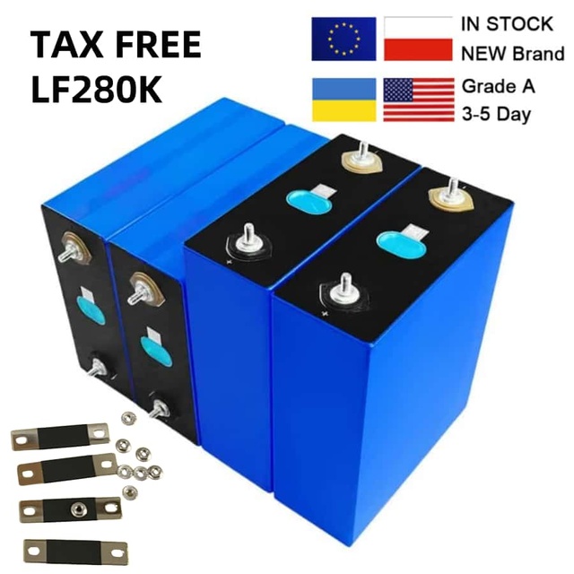 Prismatic Lifepo 4 50Ah 100Ah 150Ah 200Ah 230Ah Lf280K V3 Eve280/Rept 3.2V 320Ah 314Ah 280Ah Lifepo4 Lithium Battery Cell