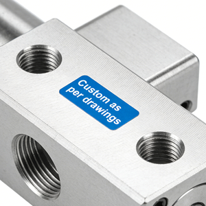 Vanne de contrôle pneumatique à navette CNC personnalisée en usine, vanne à double pression, interrupteur de contrôle de débit, vanne d'air pour électroérosion à fil - Product Image 1