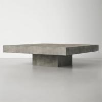 Table basse de table centrale de salon antique de haute qualité table basse carrée en béton