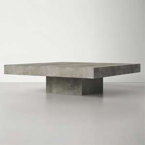 Table basse de table centrale de salon antique de haute qualité table basse carrée en béton - Product Image 3